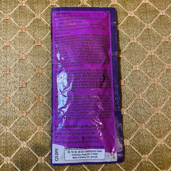 SET OF 3 got 2b Color Pop in Purple Hair Color Dye lasts up to 6 washes - Picture 2 of 3